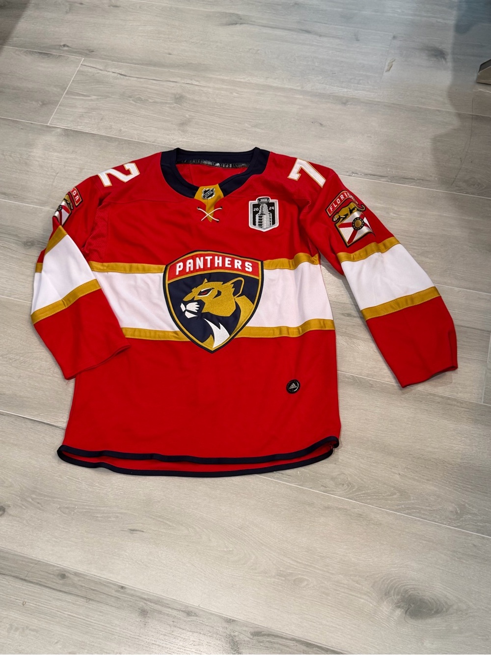 Adidas Sergei Bobrovsky #72 Florida Panthers 2024 Stanley Cup Jersey 52 | Large